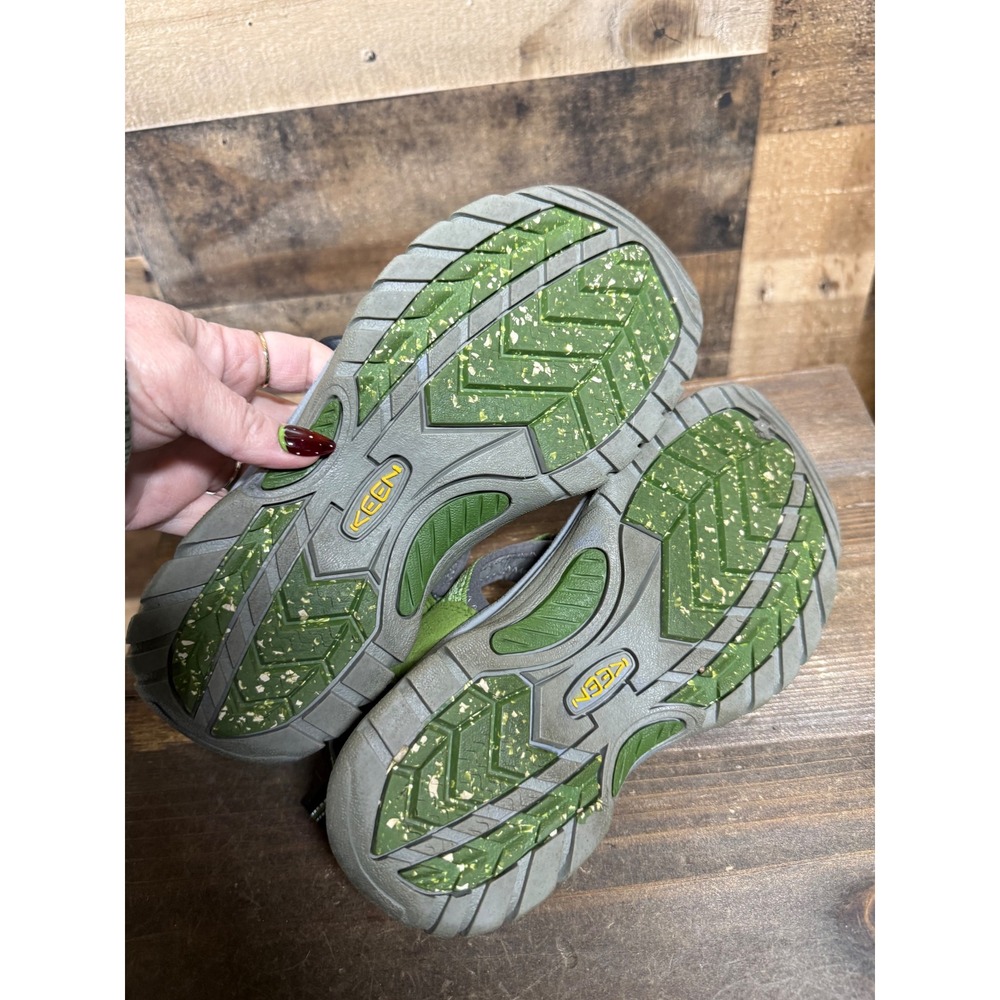Keen Whisper Green Waterproof Hiking Sandals Womens Bungee Lace Trail Shoes 8.5 - Picture 6 of 8